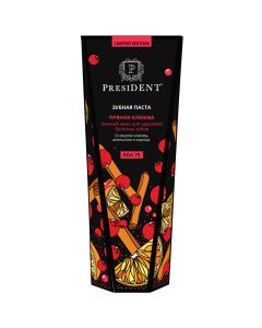 Buy President Toothpaste Spicy cranberry with cranberry, orange and cinnamon flavor, 75 ml | Florida Online Pharmacy | https://florida.buy-pharm.com