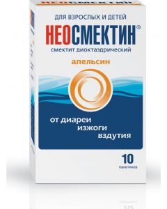 Buy Neosmectin Powder for oral suspension, orange, 3 g sachet, # 10 | Florida Online Pharmacy | https://florida.buy-pharm.com