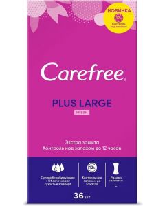 Buy Carefree Plus Panty liners 'Large Fresh', flavored, 36 pcs | Florida Online Pharmacy | https://florida.buy-pharm.com