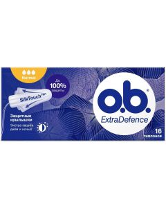 Buy Tampons O.B. Extra Defense Normal, 16 pcs, 1 pack | Florida Online Pharmacy | https://florida.buy-pharm.com