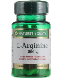 Buy Natural Bounty L- Arginine 500 mg capsule # 50 | Florida Online Pharmacy | https://florida.buy-pharm.com