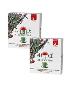 Buy BAA for food 'Herbal tea drink' DAILY CALM - BIOCOR, 50 g - 2 packs | Florida Online Pharmacy | https://florida.buy-pharm.com