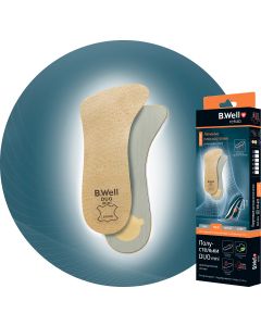 Buy B.Well half insoles, soft, with support for the longitudinal and transverse arches of the foot, leather, DUO mini, FW-622 MED, size 38 | Florida Online Pharmacy | https://florida.buy-pharm.com