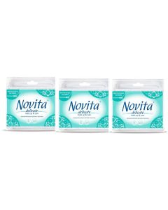 Buy Cotton buds Novita Delicate, 3 packs of 200 pieces each  | Florida Online Pharmacy | https://florida.buy-pharm.com