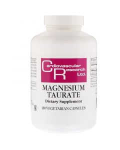 Buy Cardiovascular Research, Magnesium Taurate , 180 Vegetarian Capsules  | Florida Online Pharmacy | https://florida.buy-pharm.com