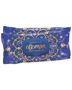 Buy Wet Wipes Perfumed Ottoman Premium Blue 120pcs (2 pack) | Florida Online Pharmacy | https://florida.buy-pharm.com