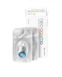 Buy Colored contact lenses two-tone blue 3 months, -4.25 / 142 / 8.6, blue, 2 pcs. | Florida Online Pharmacy | https://florida.buy-pharm.com