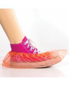 Buy Shoe covers set of 100 pieces (50 pairs), children, size 30x12 cm, 20 microns , 2 g, HDPE, orange, Lime | Florida Online Pharmacy | https://florida.buy-pharm.com