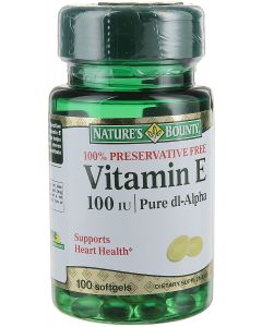 Buy Natural Bounty 'Vitamin E', 100 capsules | Florida Online Pharmacy | https://florida.buy-pharm.com