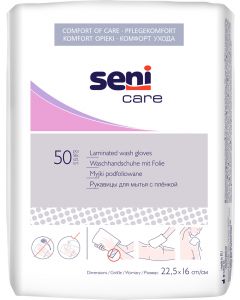 Buy Seni Washing mitt 'Care', with an impenetrable film, 50 pieces | Florida Online Pharmacy | https://florida.buy-pharm.com