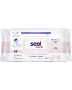 Buy Seni Care wet wipes, for sensitive skin with aloe vera and allantoin, 68 pcs | Florida Online Pharmacy | https://florida.buy-pharm.com
