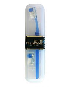 Buy Toothbrush President Silver 999, rigidity, with replaceable head, color in assortment | Florida Online Pharmacy | https://florida.buy-pharm.com