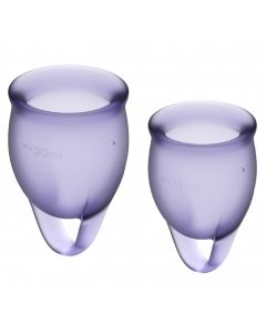 Buy Satisfyer Feel Confident menstrual cups, set of 2, Satisfyer purple | Florida Online Pharmacy | https://florida.buy-pharm.com