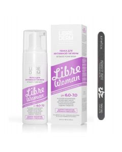 Buy LIBREDERM Libre Woman Foam for intimate hygiene during menopause, 160 ml, with Krazy Kat 150/180 nail file | Florida Online Pharmacy | https://florida.buy-pharm.com