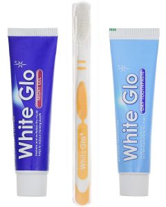 Buy White Glo set Day toothpaste 100 grams + Night gel 85 grams + Toothbrush flosser | Florida Online Pharmacy | https://florida.buy-pharm.com