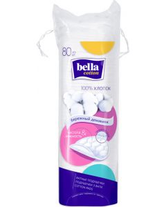 Buy Closed-edge cotton pads 'Bella cotton', 80 pcs. | Florida Online Pharmacy | https://florida.buy-pharm.com