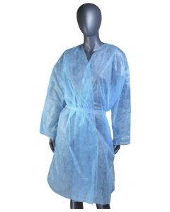 Buy Disposable spunlace gown, blue, with strings 5 pieces | Florida Online Pharmacy | https://florida.buy-pharm.com