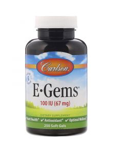 Buy Carlson Labs, Vitamin E, E-Gems, 67 mg (100 IU), 250 pcs | Florida Online Pharmacy | https://florida.buy-pharm.com