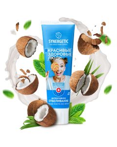 Buy Toothpaste Synergetic Intensive whitening 'COCONUT + MINT' natural, fluoride-free, 100g | Florida Online Pharmacy | https://florida.buy-pharm.com