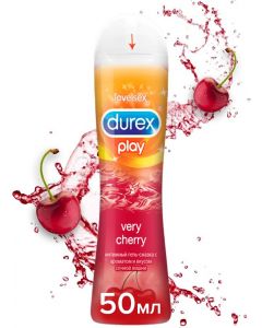 Buy DUREX Play Very Cherry Intimate Lubricant Gel, with aroma and taste of juicy cherry, 50 ml | Florida Online Pharmacy | https://florida.buy-pharm.com