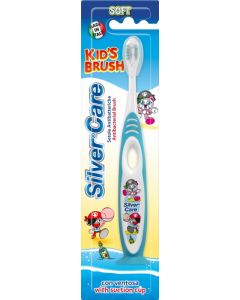 Buy Silver Care 'Kids Brush' toothbrush on a stand, soft, assorted colors, from 2 to 6 years old | Florida Online Pharmacy | https://florida.buy-pharm.com