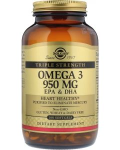 Buy Solgar, Omega 3 'Omega-3', 950 mg, 100 capsules | Florida Online Pharmacy | https://florida.buy-pharm.com