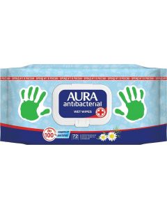 Buy Wet wipes Aura, antibacterial, 72 pcs | Florida Online Pharmacy | https://florida.buy-pharm.com