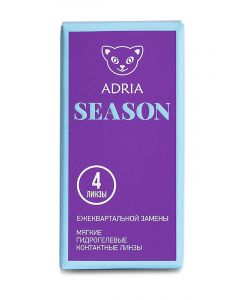 Buy Contact lenses Adria Season 4, 8.9 3 months, -6.50 / 14 / 8.9, transparent, 4 pcs. | Florida Online Pharmacy | https://florida.buy-pharm.com