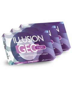Buy ILLUSION Geolight contact lenses-6 pcs Two-week, -3.00 / 14.2 / 8.7, transparent, 6 pcs. | Florida Online Pharmacy | https://florida.buy-pharm.com