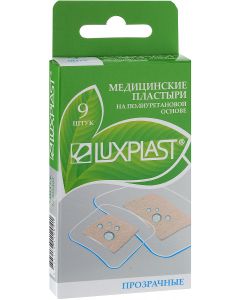 Buy Luxplast adhesive plaster Luxplast Medical adhesive plaster, transparent, polymer-based, assorted, 9 pcs | Florida Online Pharmacy | https://florida.buy-pharm.com