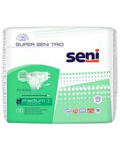 Buy Seni Diapers for adults 'Super Seni Trio', size 2 (75-110 cm), 10 pcs | Florida Online Pharmacy | https://florida.buy-pharm.com