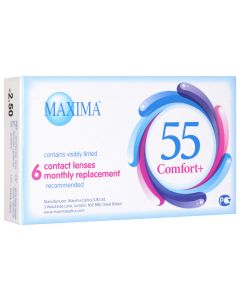 Buy Contact lenses Maxima Optics Maxima contact lenses 55 Comfort Plus 6pcs / 8.6 Monthly, -2.50 / 14.2 / 8.6, 6 pcs. | Florida Online Pharmacy | https://florida.buy-pharm.com