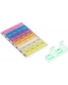 Buy Pillbox 'Homsu', color: multicolor, 18x 11.5 x 2.5 cm | Florida Online Pharmacy | https://florida.buy-pharm.com