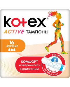 Buy Kotex Active Normal tampons, 16 pcs | Florida Online Pharmacy | https://florida.buy-pharm.com