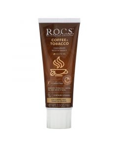 Buy ROCS, Coffee & Tobacco Toothpaste, 3.3 oz (94 g) | Florida Online Pharmacy | https://florida.buy-pharm.com
