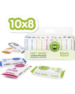 Buy Wet wipes for children Lovular Antibacterial, 8 pcs x 10 packs | Florida Online Pharmacy | https://florida.buy-pharm.com
