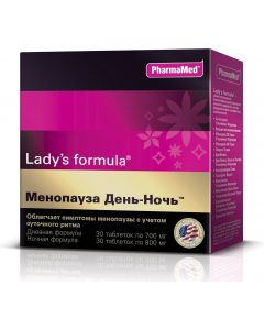 Buy Lady-S Formula 'Menopause Day-Night' table No. 30 + 30 (Daily formula pill # 30 + Night formula table # 30) | Florida Online Pharmacy | https://florida.buy-pharm.com