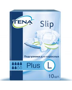 Buy Diapers for adults Tena Slip Plus L, 10 pcs | Florida Online Pharmacy | https://florida.buy-pharm.com