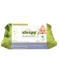 Buy Sleepy Wet sanitary napkins for babies with a plastic valve 120 pcs Olive | Florida Online Pharmacy | https://florida.buy-pharm.com