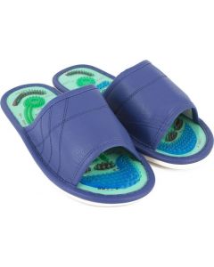 Buy Eco-leather massage slippers, men, blue | Florida Online Pharmacy | https://florida.buy-pharm.com
