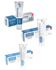 Buy Set of toothpaste Pearl Professional Sensitive, 100 ml., Ultracalcium 100 ml, Whitening, 100 ml. | Florida Online Pharmacy | https://florida.buy-pharm.com