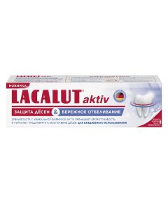 Buy LACALUT aktiv gum protection and gentle whitening, toothpaste, 75 ml | Florida Online Pharmacy | https://florida.buy-pharm.com