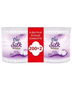 Buy Cotton buds Ola! Silk Sense, in a round jar, 200 pcs x 2 packs | Florida Online Pharmacy | https://florida.buy-pharm.com