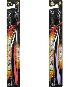 Buy Dr. NanoTo Charcoal & Gold Toothbrush with gold nanoparticles and charcoal (set of 2 pieces: red and purple) (South Korea) | Florida Online Pharmacy | https://florida.buy-pharm.com