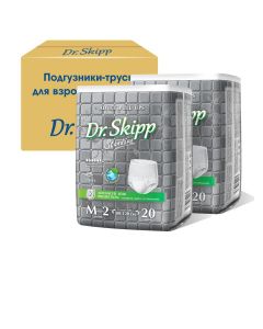 Buy Dr.Skipp diaper pants for adults, size M-2, (80-120 cm), 40 pcs. (2 packs of 20 pcs.), Breathable | Florida Online Pharmacy | https://florida.buy-pharm.com