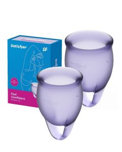 Buy Set of menstrual cups, 2 pcs. 15 and 20 ml. Satisfyer Feel confident Menstrual Cup Lilla | Florida Online Pharmacy | https://florida.buy-pharm.com