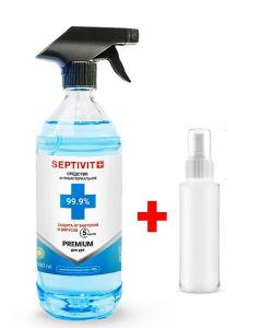 Buy SEPTIVIT Premium Alcohol antiseptic 70% for hands, spray, 99.9% protection 1000 ml. + spray bottle 100 ml. FOR A PRESENT | Florida Online Pharmacy | https://florida.buy-pharm.com