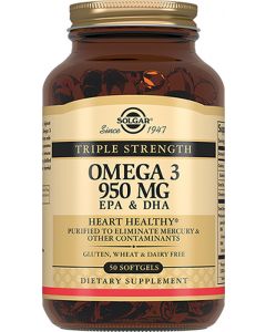 Buy Solgar, Omega 3 Omega-3, 950 mg, 50 Capsules | Florida Online Pharmacy | https://florida.buy-pharm.com