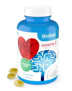 Buy BioTela Omega 3 fish oil from Iceland, 120 capsules, one month course | Florida Online Pharmacy | https://florida.buy-pharm.com
