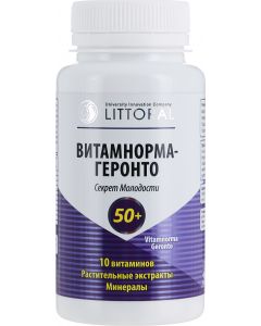 Buy Careful care for the health and quality of life of older people UNIK Litoral 'Vitamnorma Geronto', 60 capsules | Florida Online Pharmacy | https://florida.buy-pharm.com